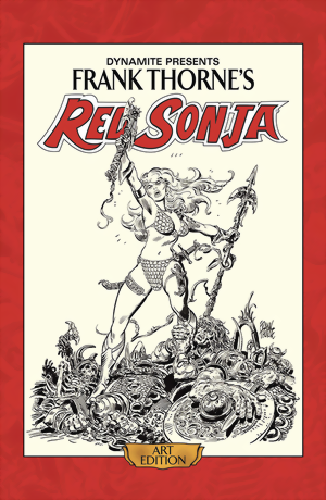 Frank Thornes Red Sonja Deluxe Art Edition HC signed by Frank Thorne & Roy Thomas
