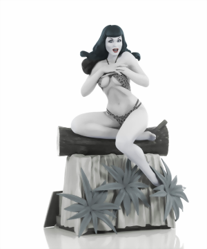 Bettie Page Statue By Terry Dodson Black And White Edition