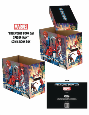 FCBD 2022 Marvel Spider-Man Short Comic Storage Box (Set mit 2 Comicboxen)
