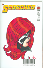 Scorched_5_Blank Variant Commissioned Cover Art_signed and remarked by Ken Haeser_with a color She-Spawn sketch