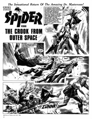 Jerry Siegel's The Spider's Syndicate of Crime vs. The Crook From Space interior 2