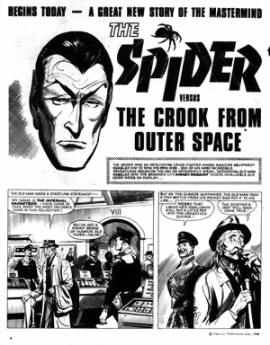 Jerry Siegel's The Spider's Syndicate of Crime vs. The Crook From Space interior