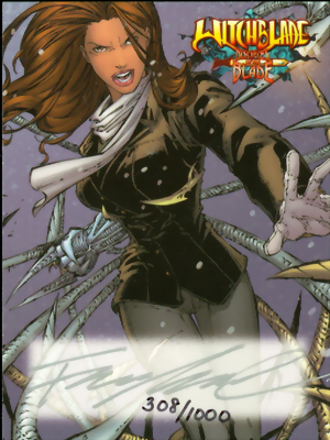 Witchblade Deciples of the Blade &quot;Ultra-limited&quot; signed binder card # BC-1 signed by Francis Manapul